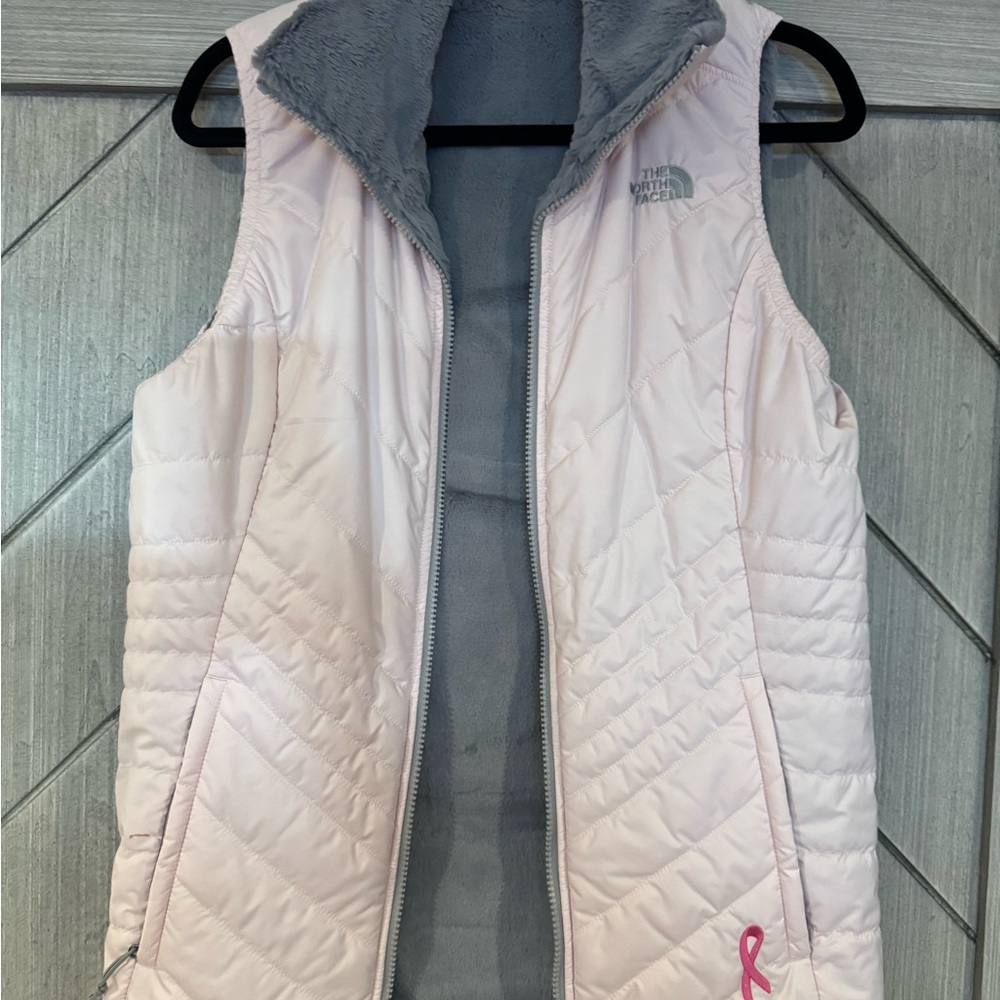 The North Face Light Pink Quilted Vest